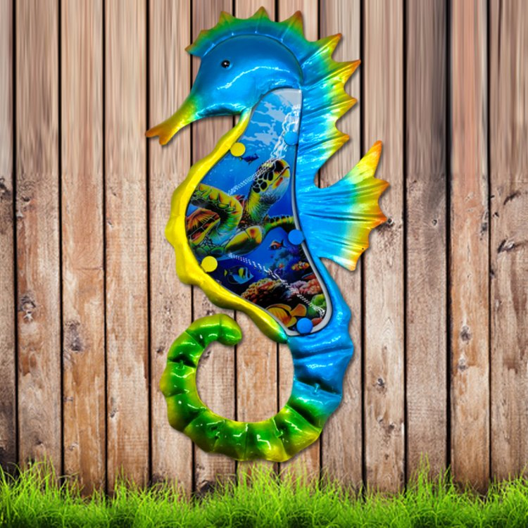 Wholesale Custom Home Garden Sculpture Gecko Wall Art Colourful Metal Lizard Wall Hanging