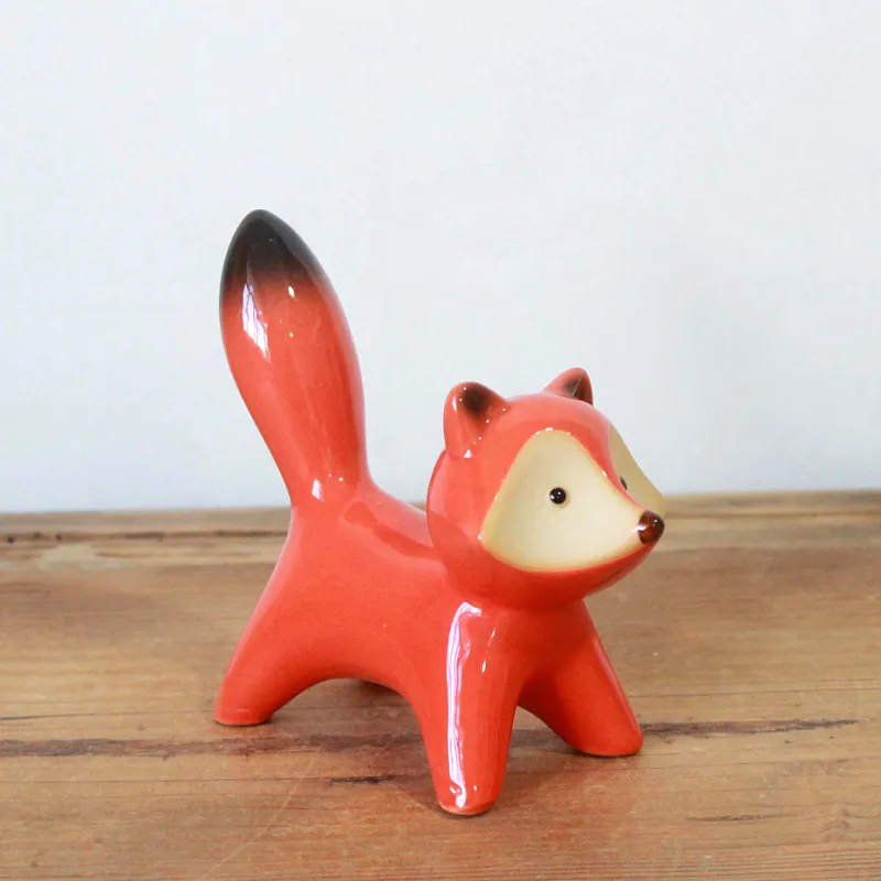 Ceramic Red Fox Sculpture 3