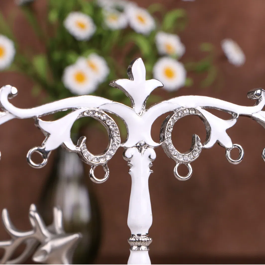 16cm 6inch Earrings Bracelet Jewelry Display Rack Villa Bar Decorative Vintage Organizer Home Accessories Enameled Ornaments