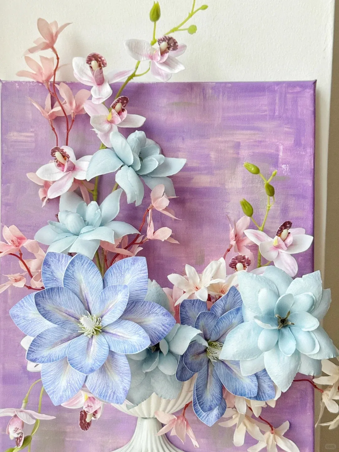 Artificial Fresh Flower Art Vase Floral Arrangement Installation