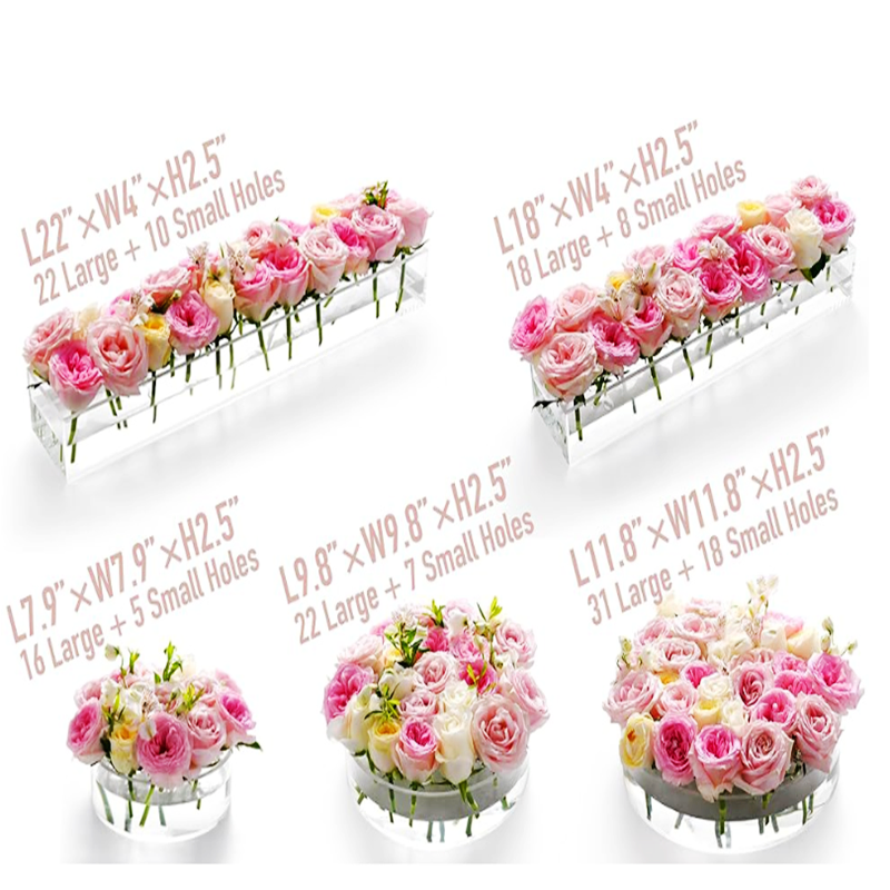 Customizable Injection Mold Acrylic Display Vase for Stunning Showcases