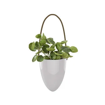 Classical White Flower Pot 4