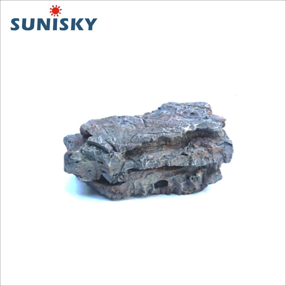 SA 008 Polyresin Rockery &amp; PVC Decoration Soft Artificial Aquarium Decorative Ornament for Fish Tank