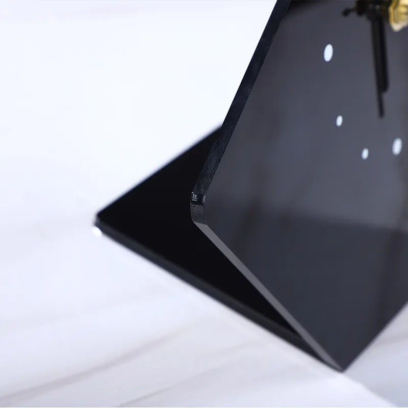 Geometric Black Clock Detail 6