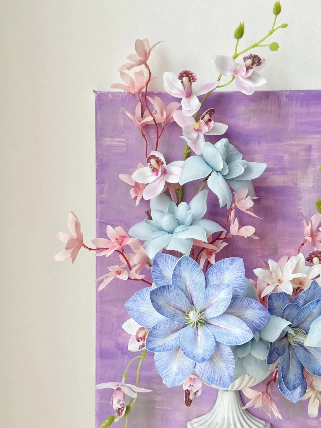 Artificial Fresh Flower Art Vase Floral Arrangement Installation