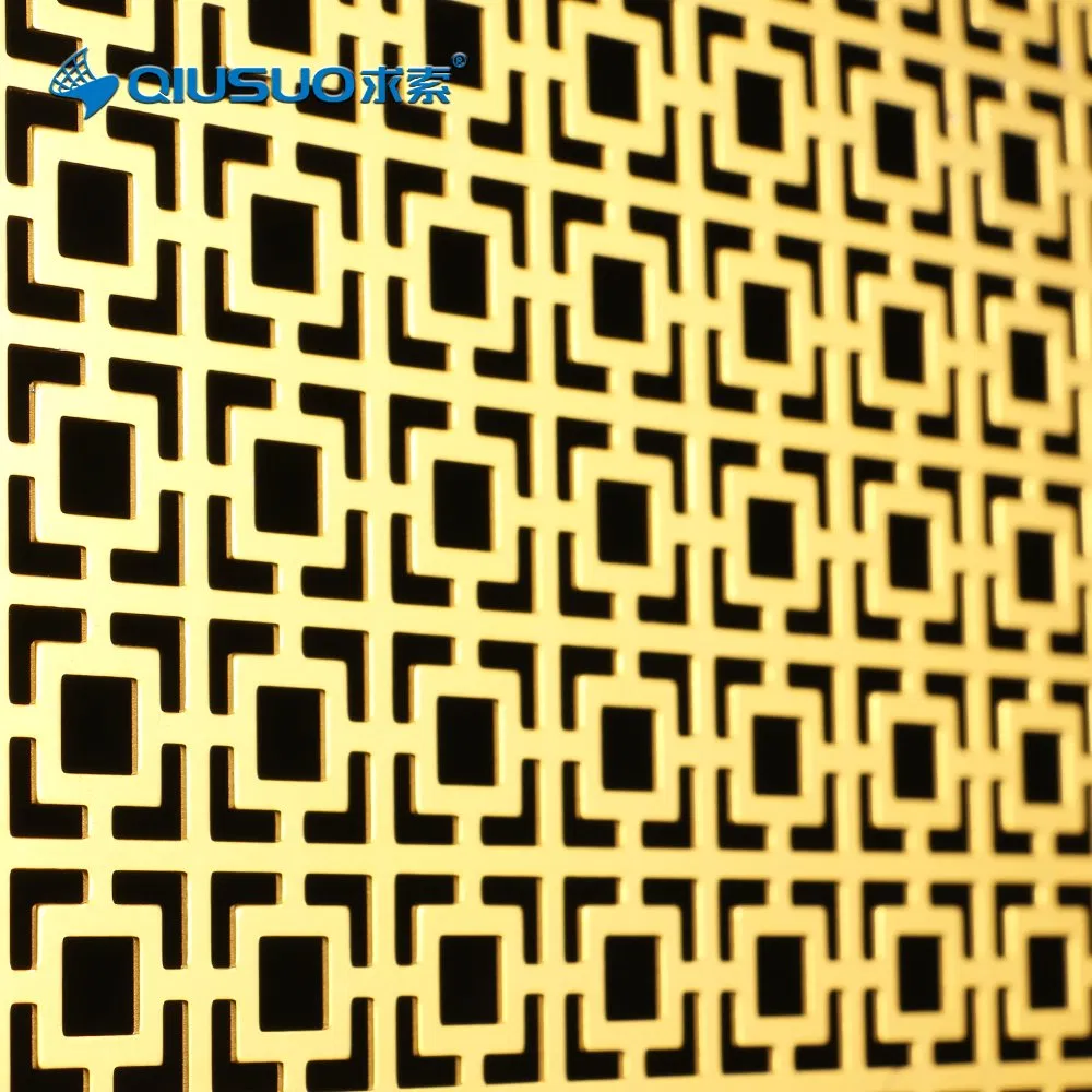 OEM Pattern Architectural Partition Walls Decorative Triangular Hole Perforated Metal Plate