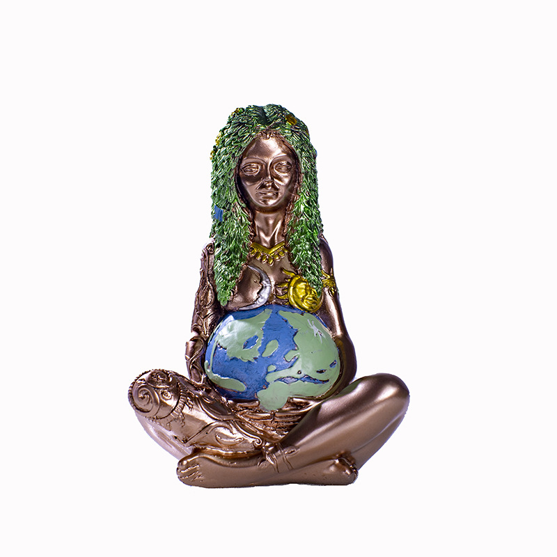 6inch 15cm Personalized Mother Earth Ornament Desktop Decoration Resin Crafts Gaia