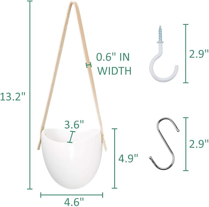 Hanging Planter with Hooks Wall Hanging Self-Watering Planter Ci17465