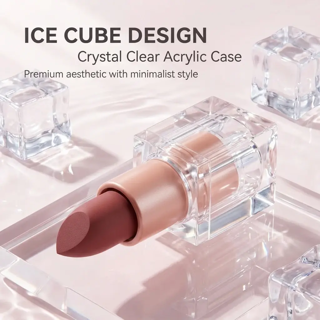 OEM Clear‑tube Velvet Matte Lipstick OEM Supplier, Manufacturers