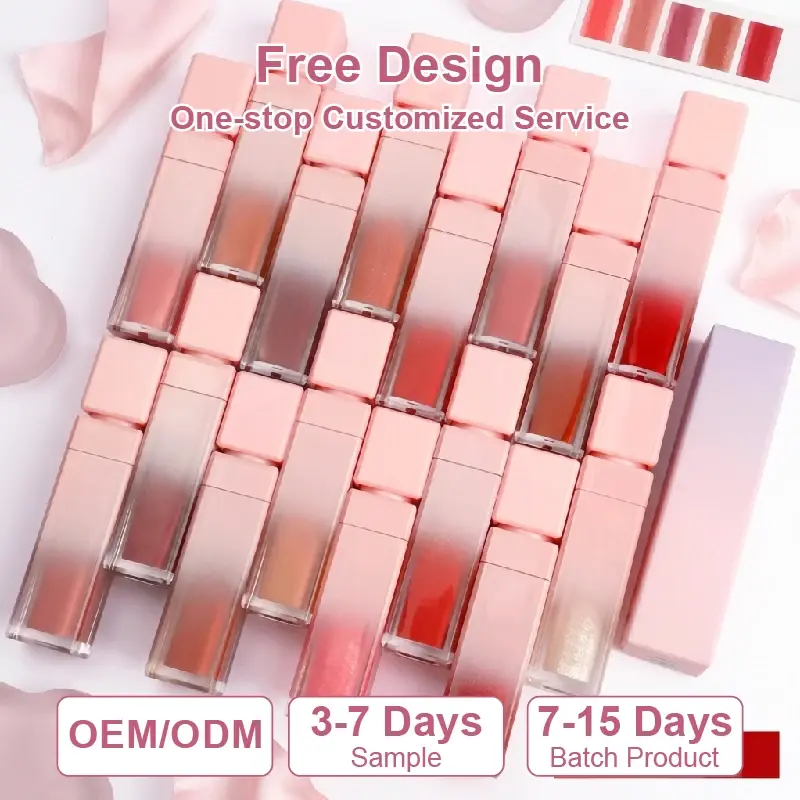 ODM Gradient Velvet Matte Lip Glaze OEM Manufacturers, Manufacturer