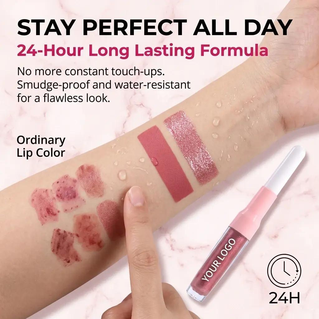 Custom 2-in-1 Metallic Lipstick & Lip Liner OEM Suppliers, Supplier