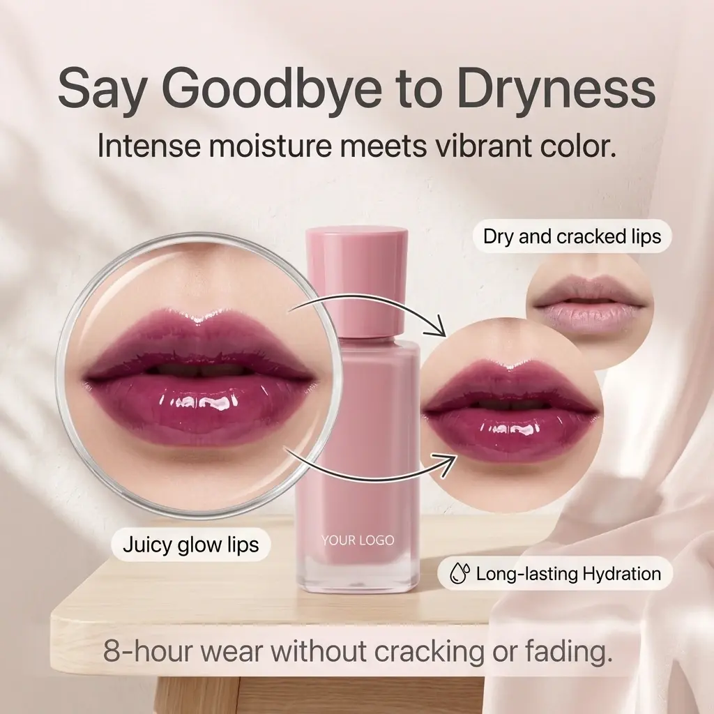 ODM China OEM Glow Hydrating Tinted Lip Gloss - Factory Direct Suppliers for Trendy Lip-Makeup looks Factory, Manufacturer