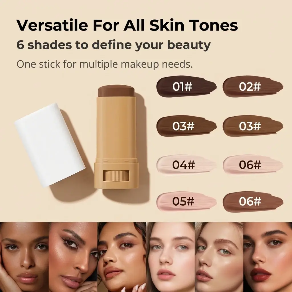 Custom Whitening 6-Color Concealer Stick OEM Suppliers, Manufacturer