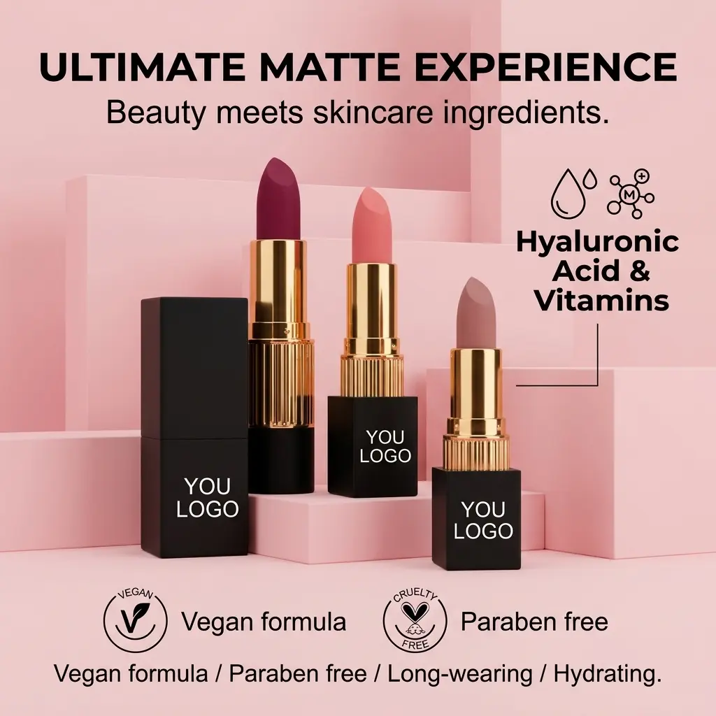 OEM Long Wear Matte Lipstick OEM Supplier, Manufacturer