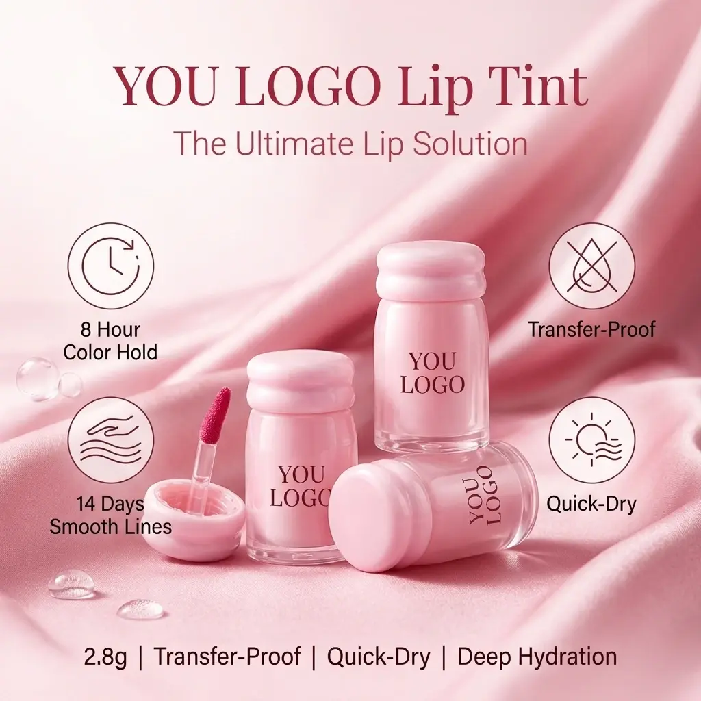 Custom Stay Lip Tint Glossy to Matte OEM Supplier, Manufacturers