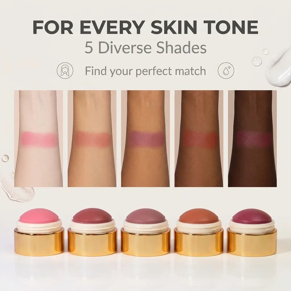 OEM Luxury Golden Single Face Cream Blush OEM Suppliers, Manufacturers