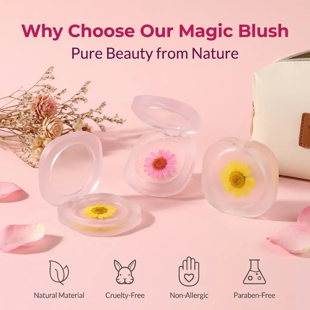 ODM Change Color Blush Infused Real Flowers OEM Manufacturer, Factories