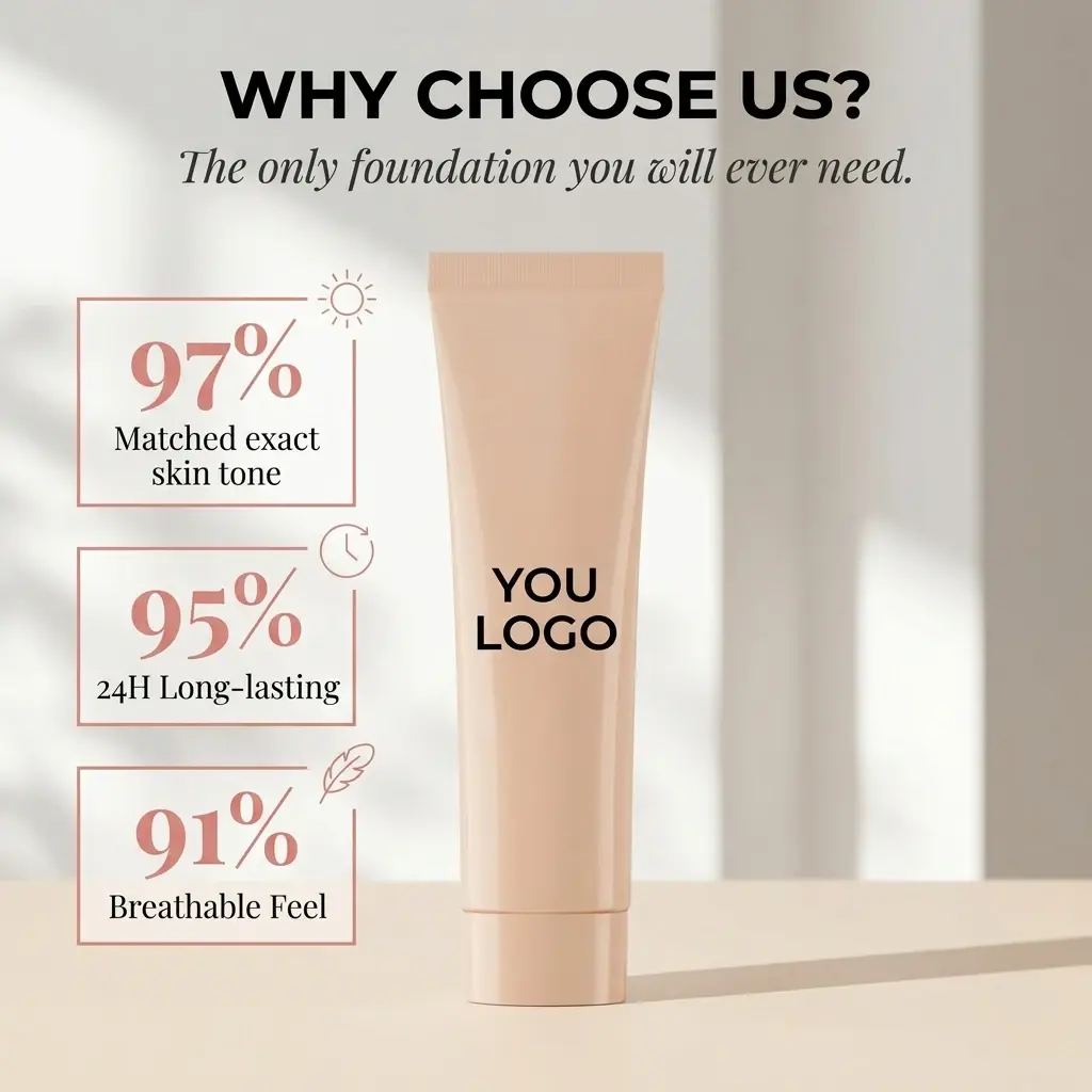Custom Tinted Moisturizer Liquid Foundation OEM Factory, Supplier