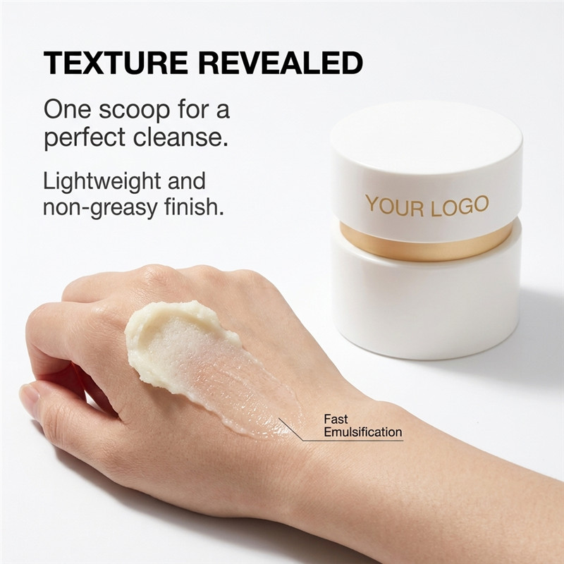 Whipped cleansing balm texture detail