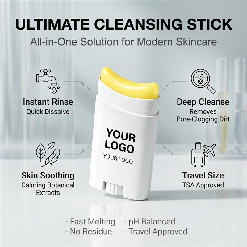 Milk cleansing stick detail