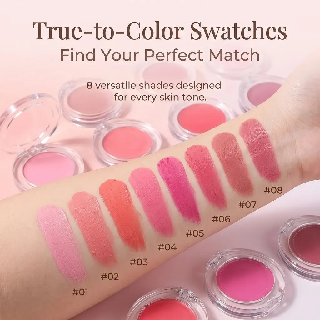 OEM High Pigment Tint Pink Cream Blush  OEM Supplier, Manufacturers