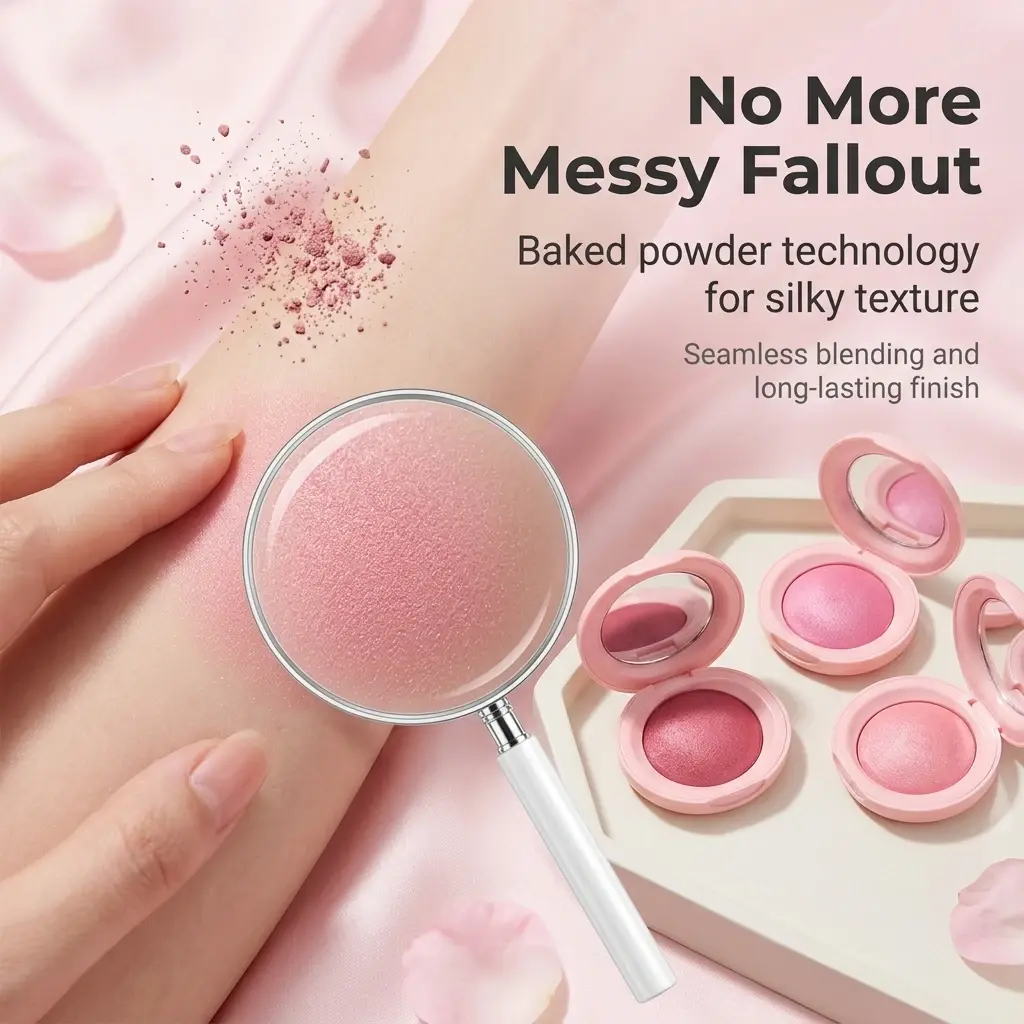 Custom Waterproof Matte Finish Baked Blusher OEM Manufacturers, Factories