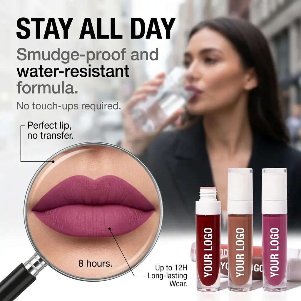 Custom Shimmer High-Shine Liquid Lipstick OEM Suppliers, Supplier