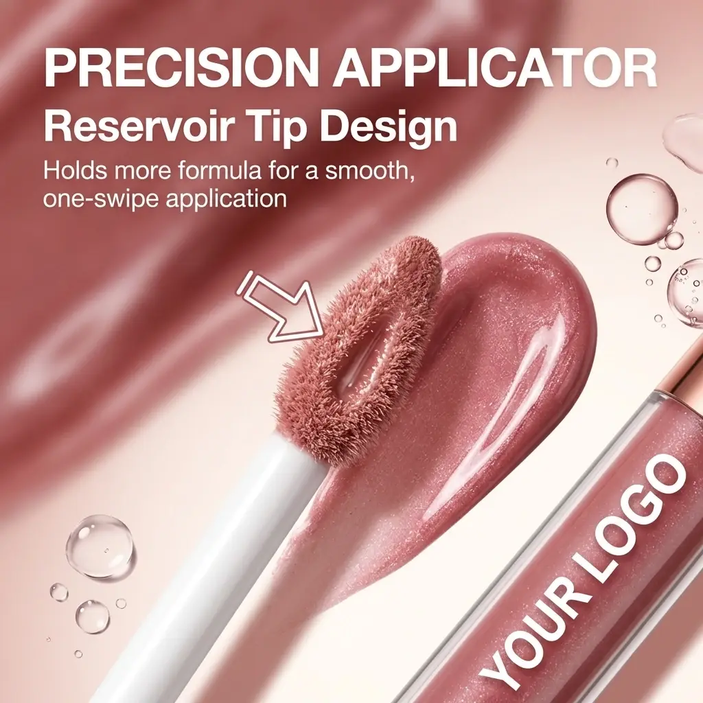 Custom Hyaluronic Acid Lip Gloss High Shine OEM Manufacturers, Factories