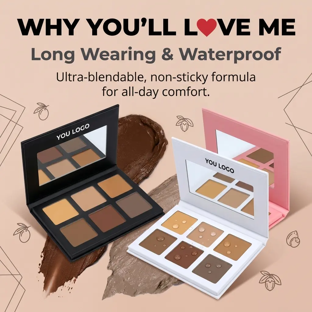 Custom Six Shade Contour Palette OEM Manufacturers, Factories