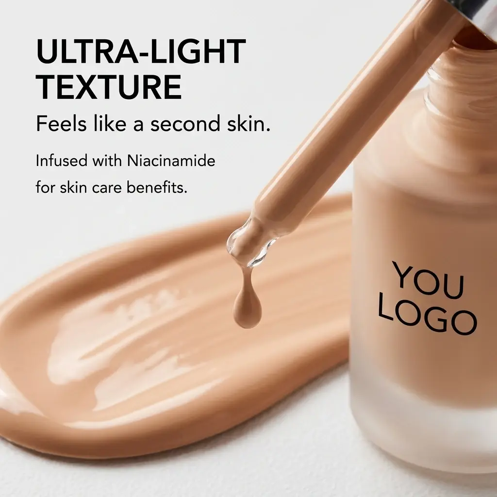 OEM Niacinamide Matte Finish Foundation OEM Supplier, Manufacturer
