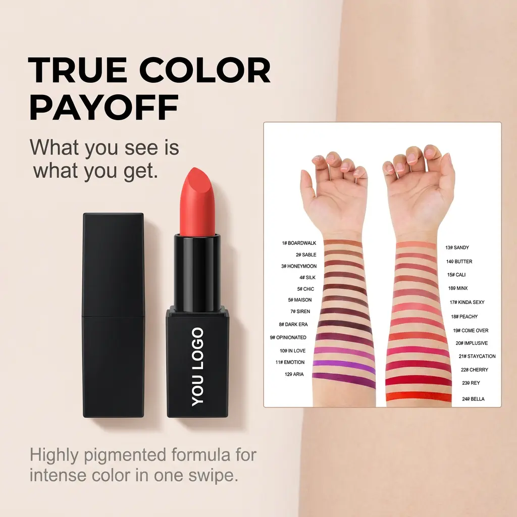 OEM Long Wear Matte Lipstick OEM Supplier, Manufacturer