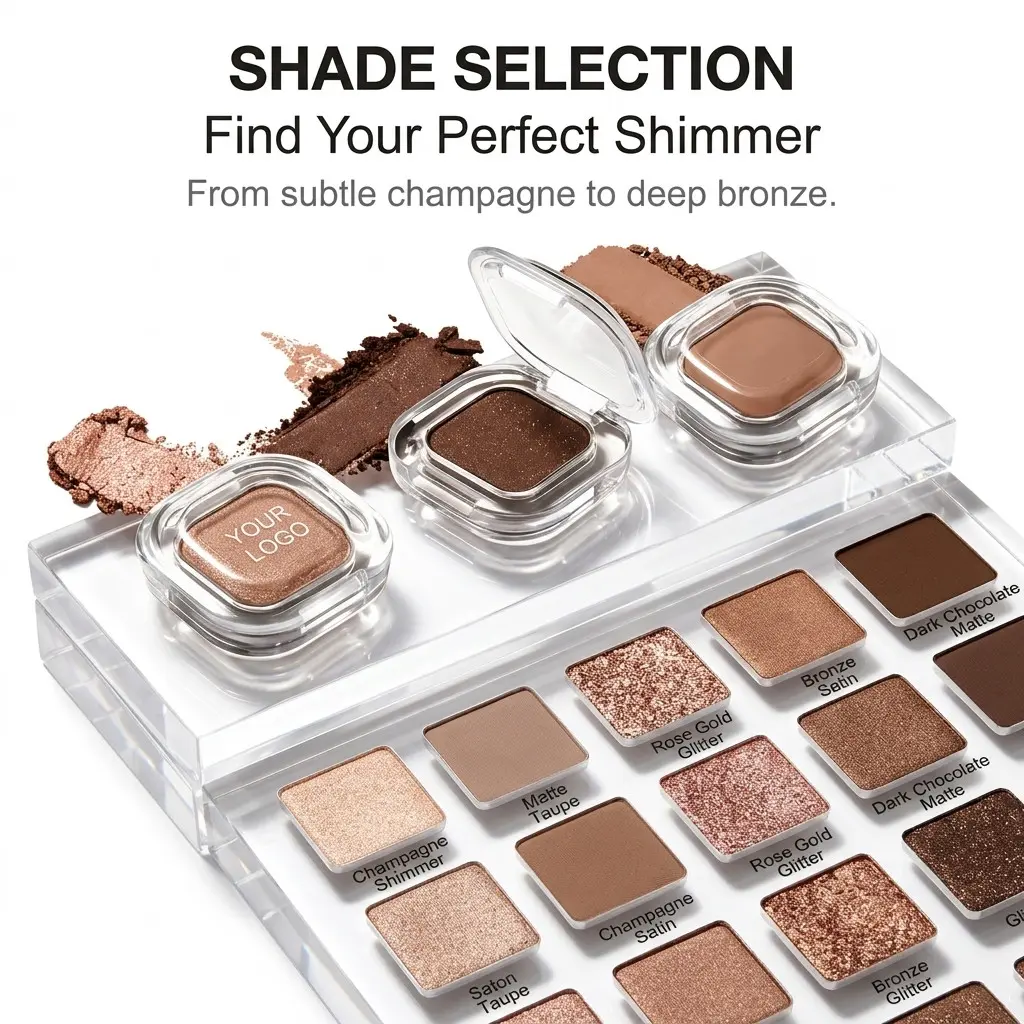 Custom Glow Single Shimmer Eyeshadow OEM Factory, Supplier