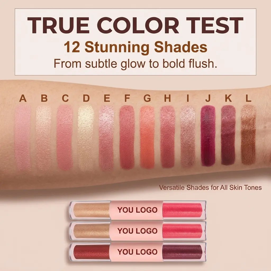 Custom Shimmering Blush & Highlighter Serum OEM Factory, Manufacturer