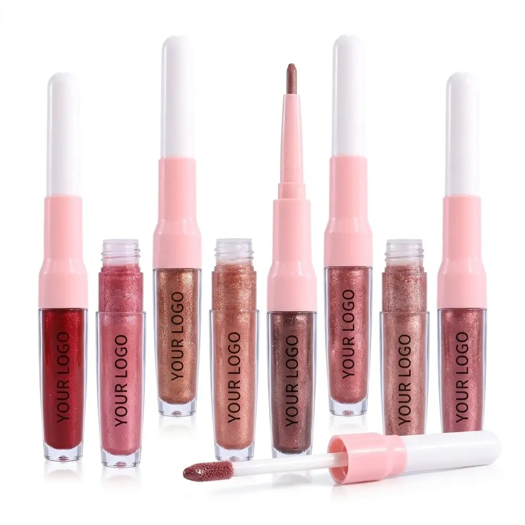 Custom 2-in-1 Metallic Lipstick & Lip Liner OEM Suppliers, Supplier