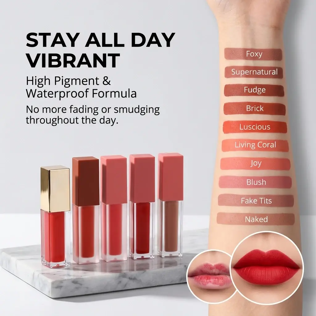 ODM High-Definition Matte Long-Wear Lipstick OEM Suppliers, Factories