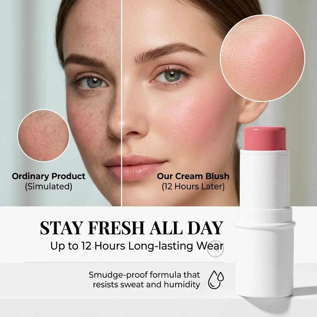 ODM High Pigment Vegan Cream Blush Stick OEM Manufacturers, Factories