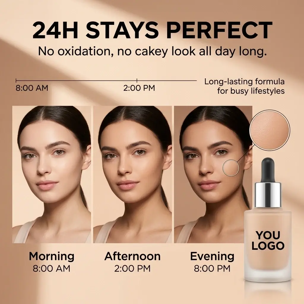 OEM Niacinamide Matte Finish Foundation OEM Supplier, Manufacturer