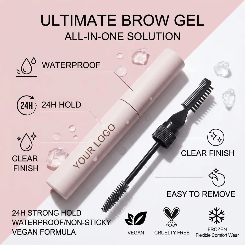 Custom Extreme Hold Eyebrow Gel Wax OEM Supplier, Manufacturers