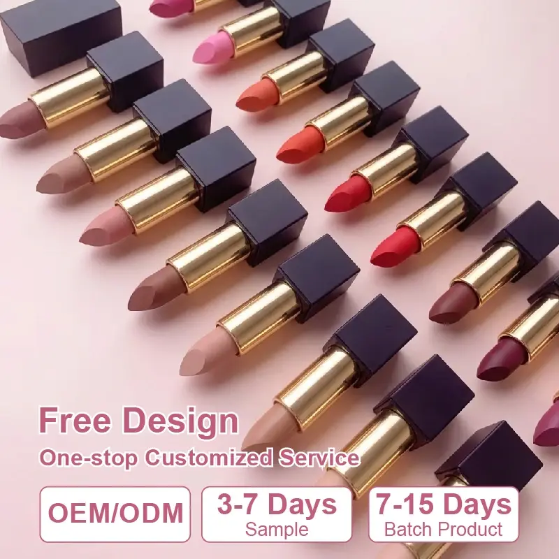 Custom Soft‑Matte Multi‑Shade Lipstick OEM Factory, Manufacturer