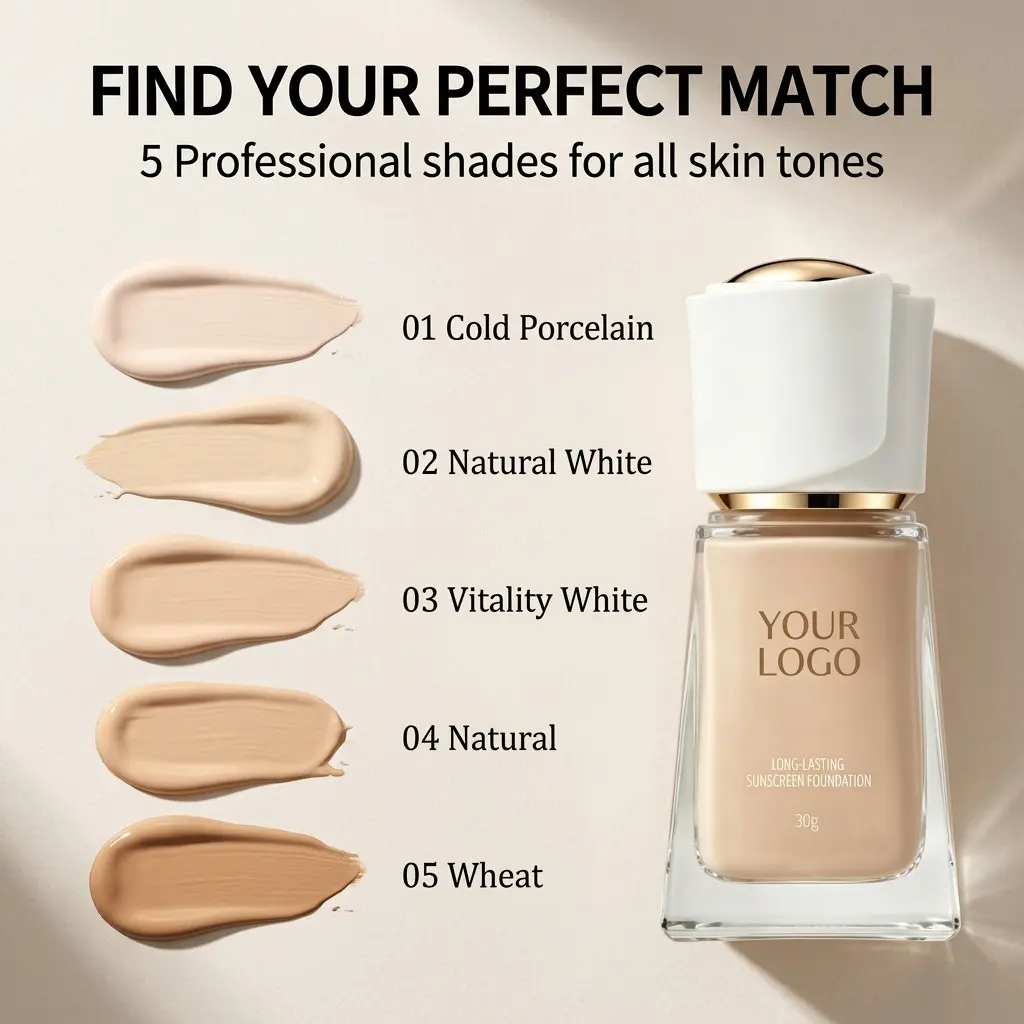 Custom Long-Lasting Sunscreen Foundation Suppliers, Manufacturer