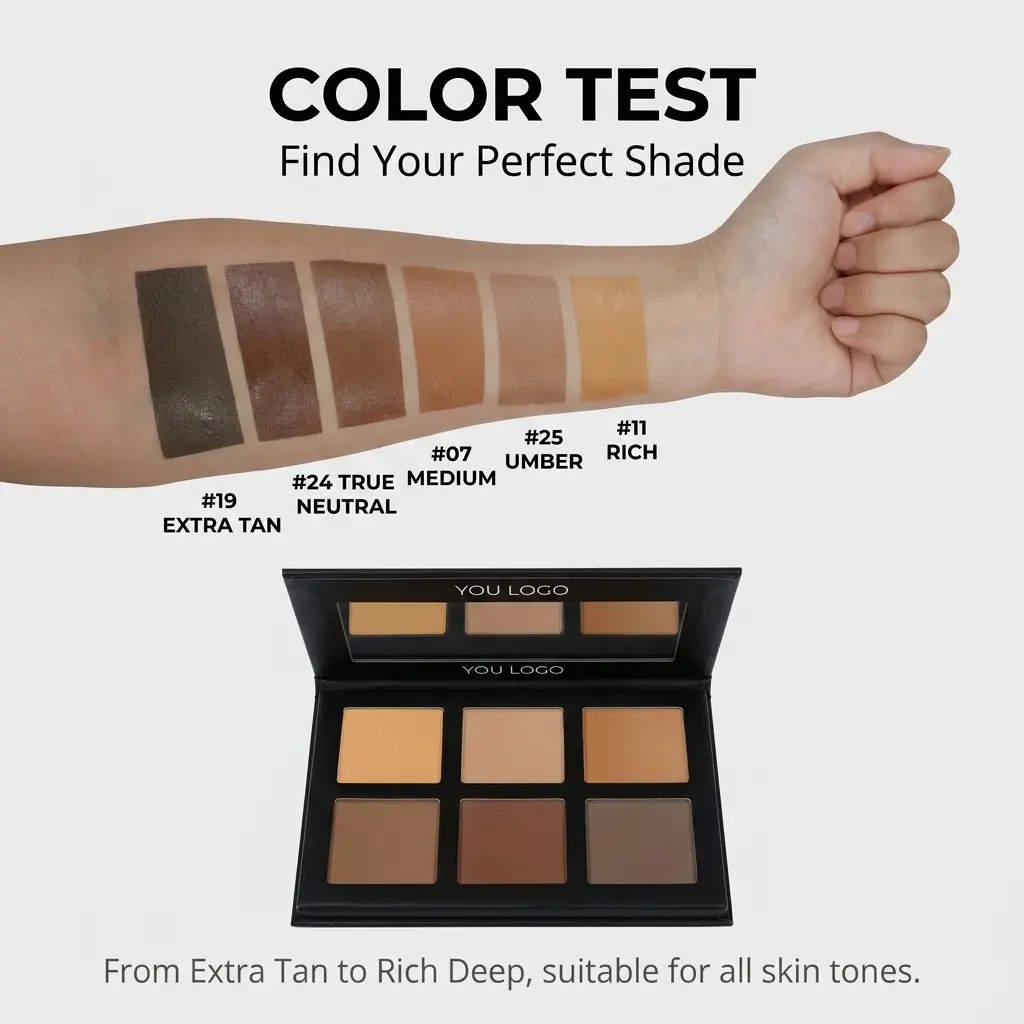 Custom Six Shade Contour Palette OEM Manufacturers, Factories