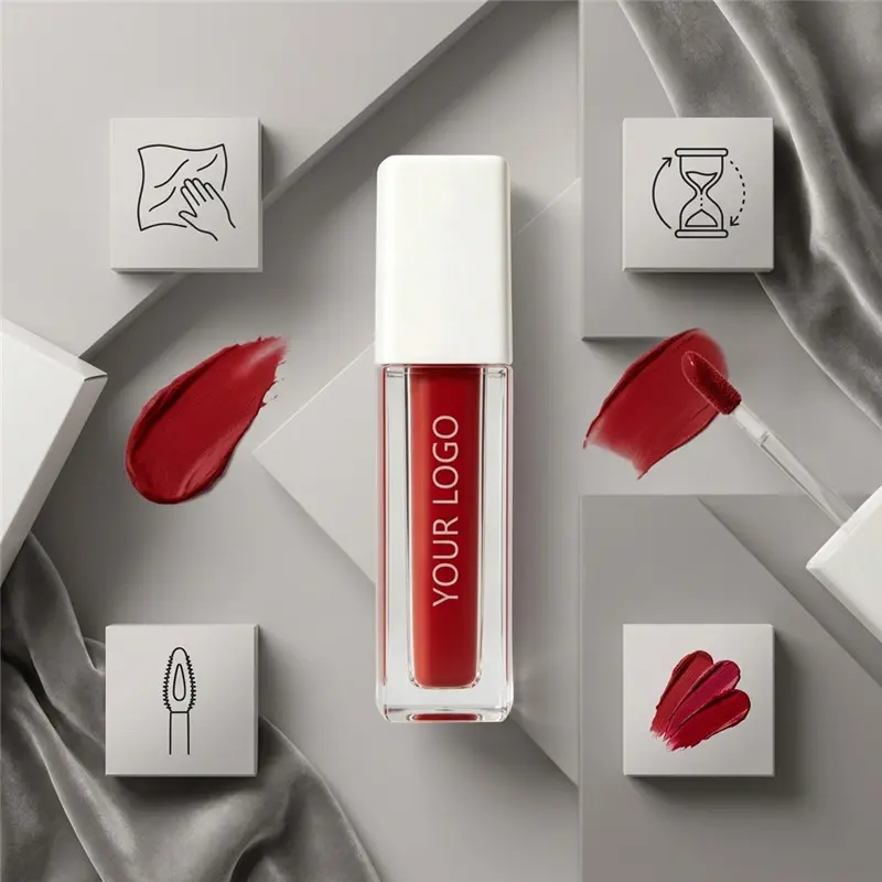OEM Custom Color Velvet Air Lip Gloss with Soft-Touch Tech Suppliers, Factories