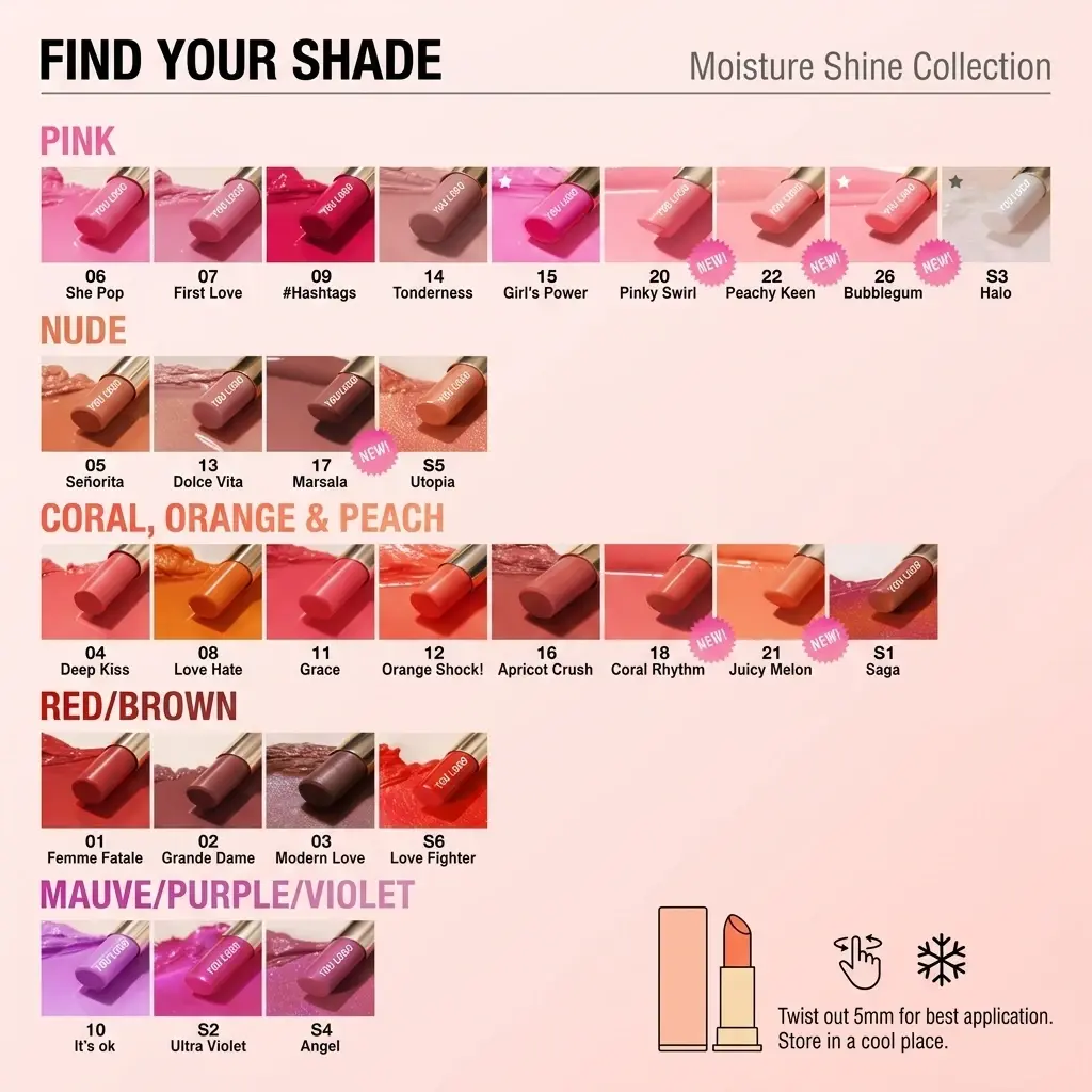 Custom Luxurious Silk-Gloss Lip Stick OEM Suppliers, Manufacturer