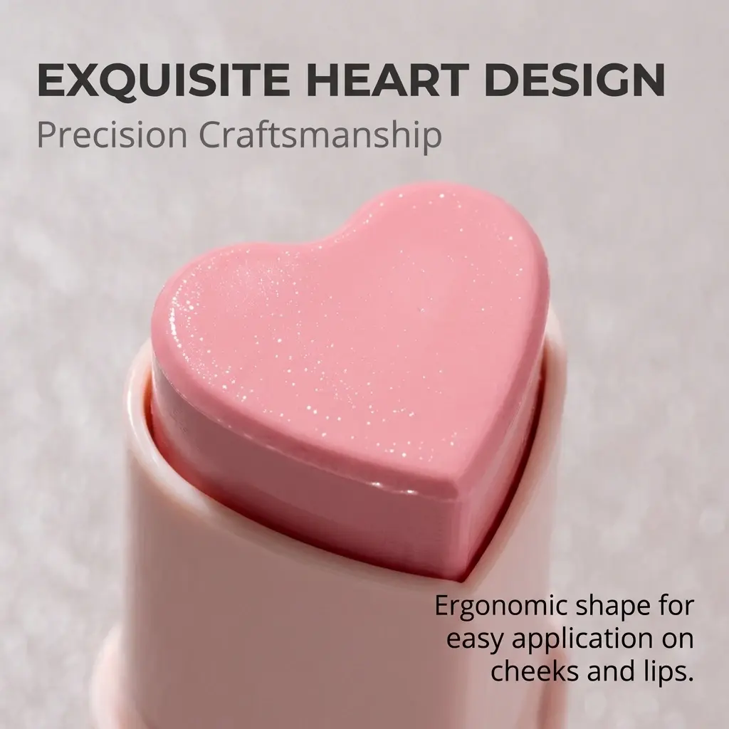 OEM Heart Shape Vegan Cream Blush Stick OEM Supplier, Factories
