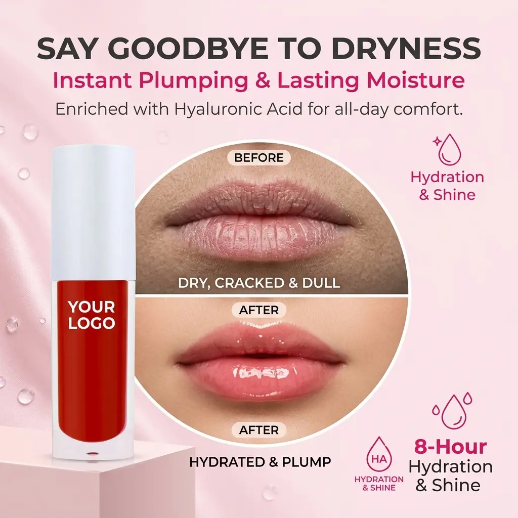 Custom Crystal Gloss Lip Lacquer OEM Manufacturers, Factories