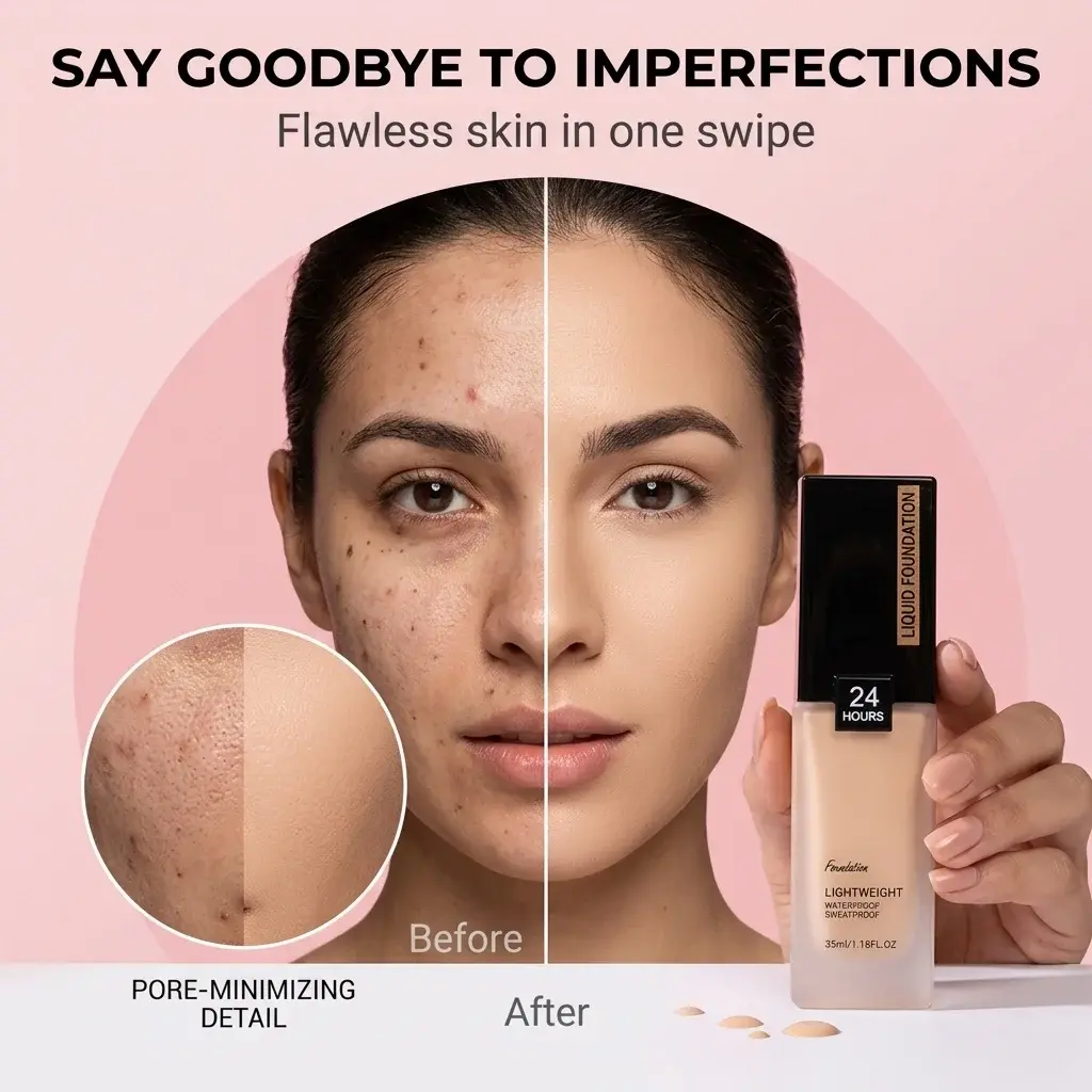 ODM Full Coverage Foundation with 5 Natural Extracts OEM Suppliers, Supplier