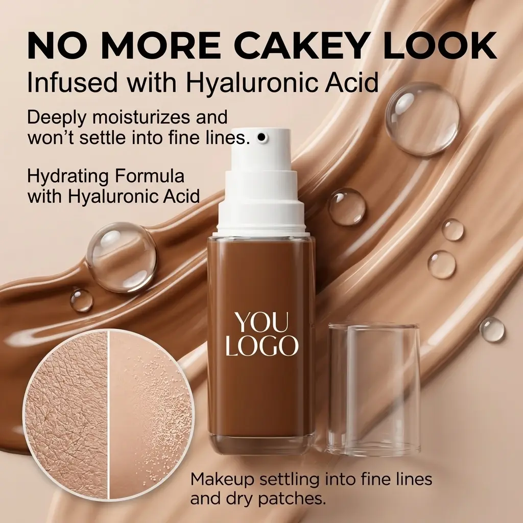 OEM Matte Waterproof Full Coverage Foundation OEM Factory, Manufacturers