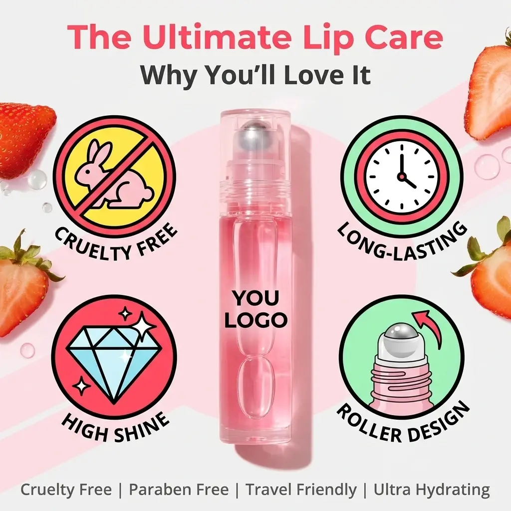 Custom Roll‑On Fruity Lip Oil OEM Suppliers, Factories
