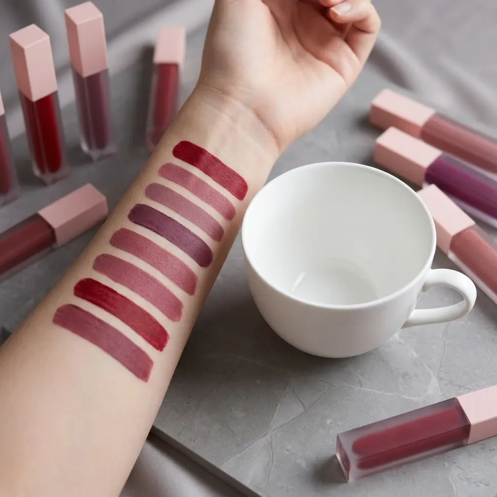 Custom Pink‑cap Frosted Square Matte Liquid Lipstick OEM Manufacturers, Manufacturer