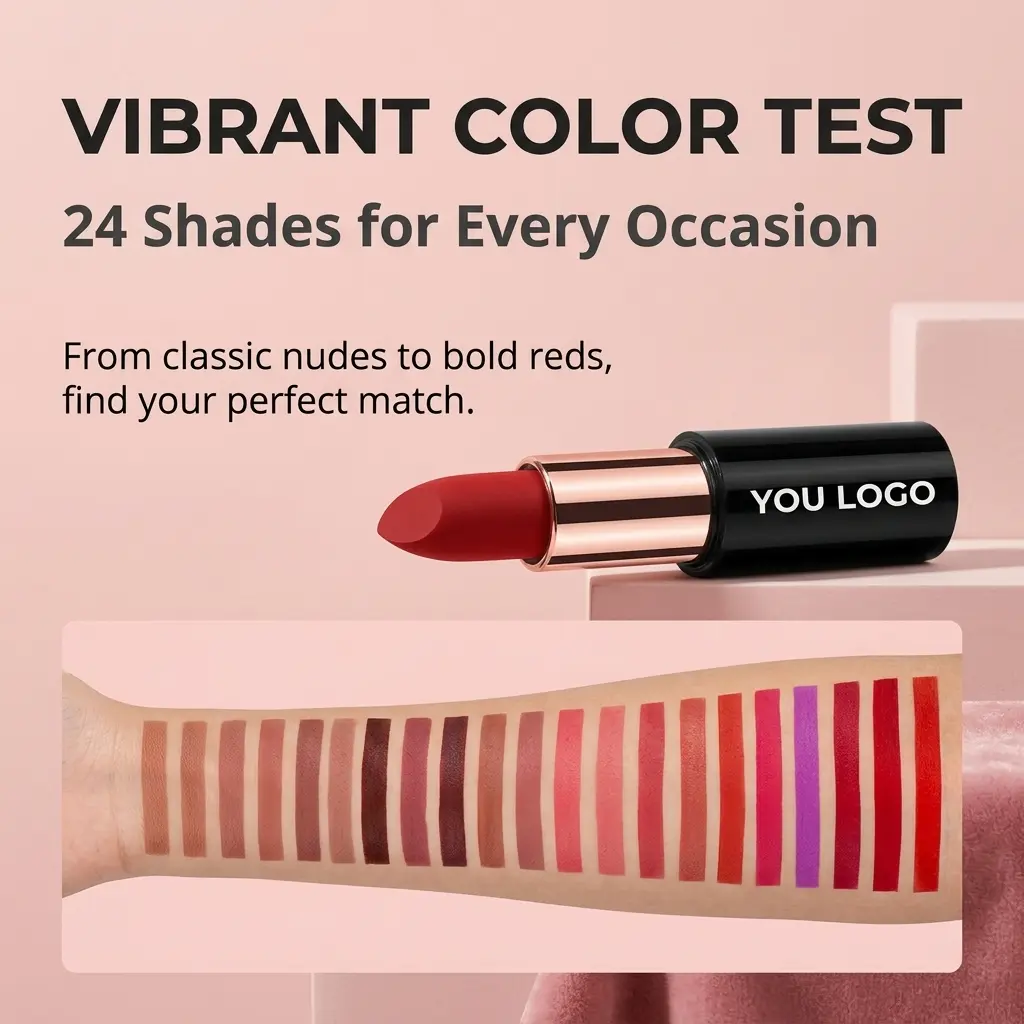 Custom Smudge Proof Matte Lipstick OEM Suppliers, Manufacturers